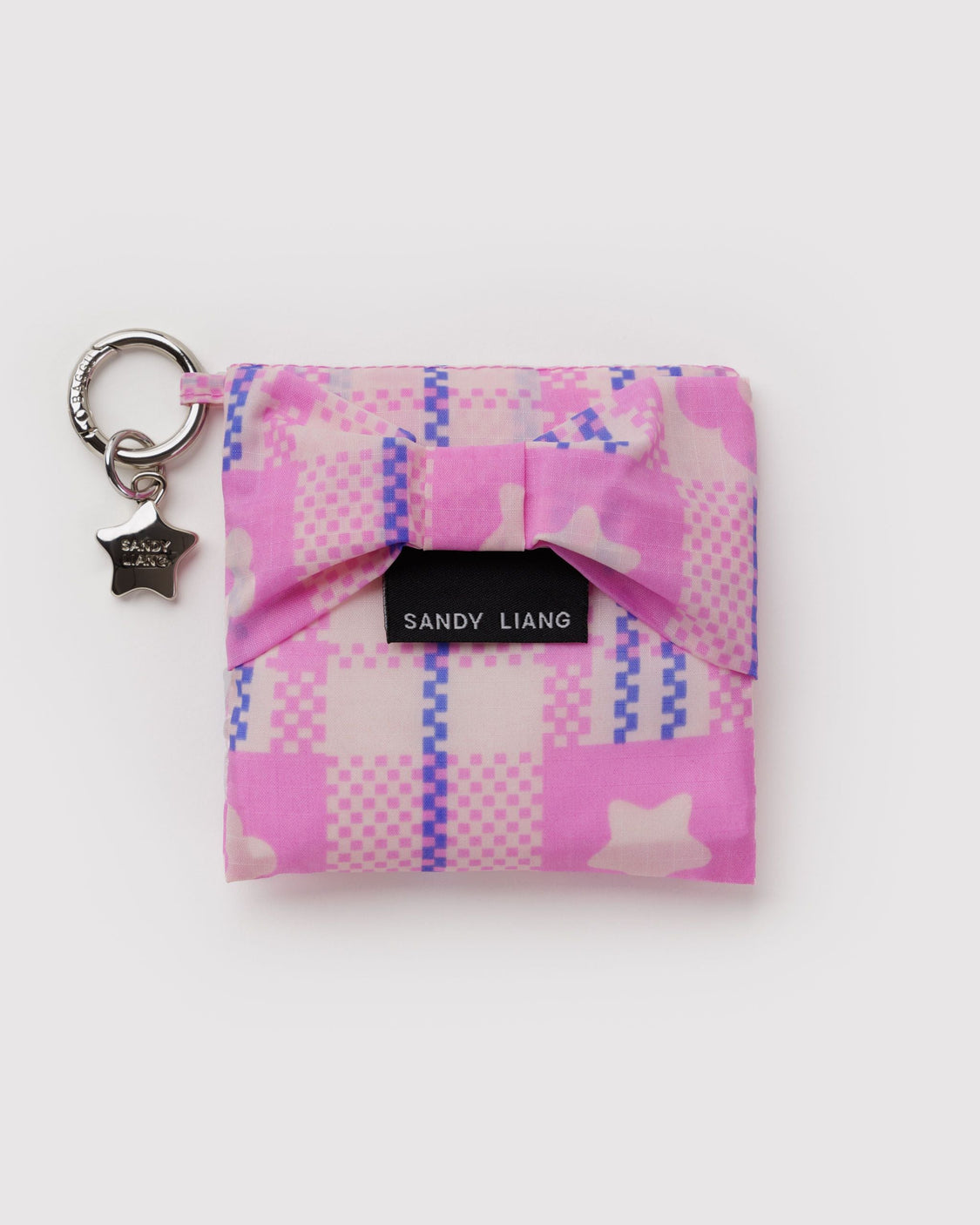Baby Bow Baggu - Market Plaid Pink - Bright Bag
