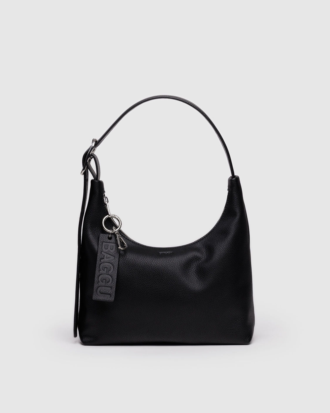 Mini Recycled Leather Shoulder Bag - Black - Daily Home Pack