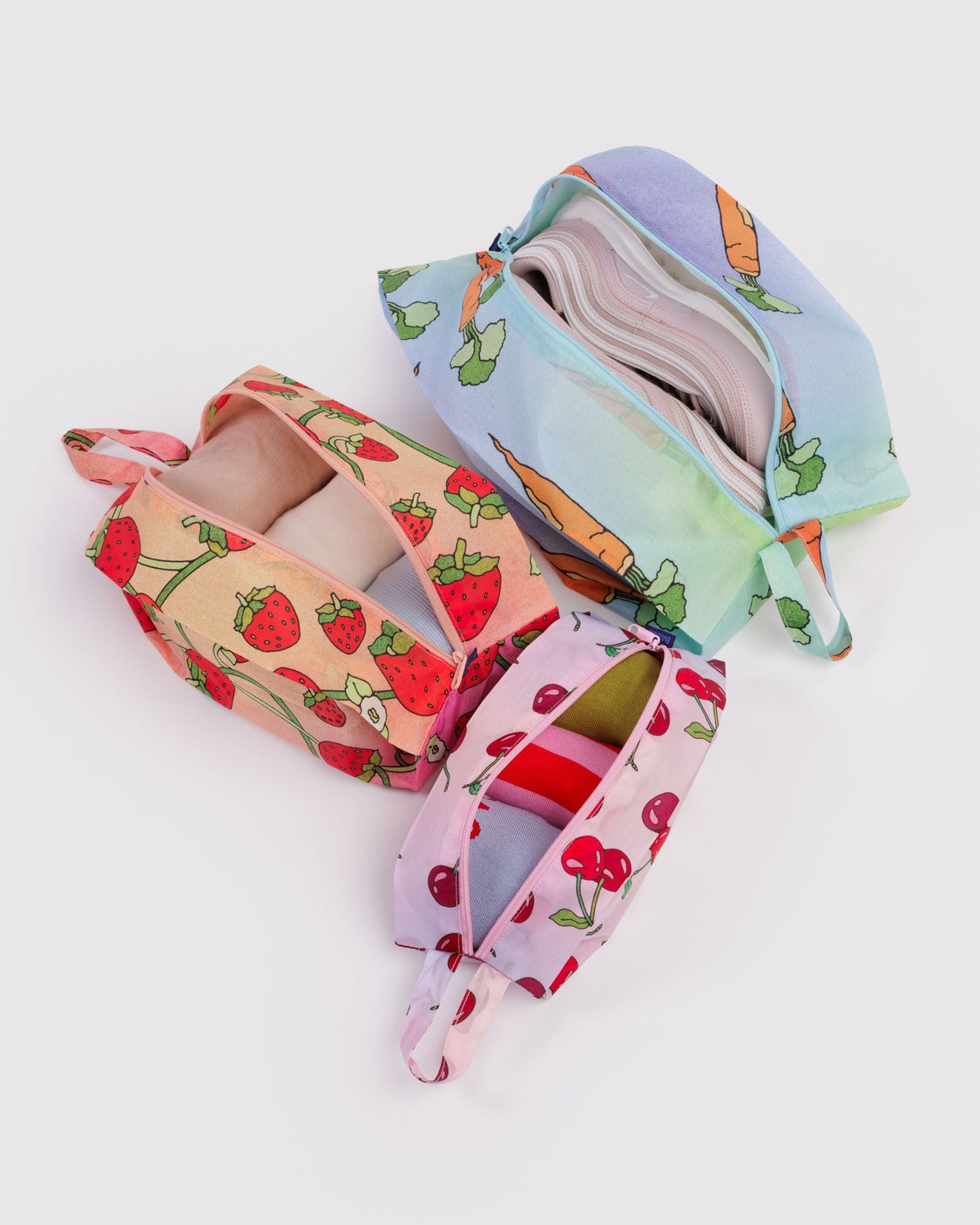 3D Zip Set - Carrots & Berries - Clean Zip Trio