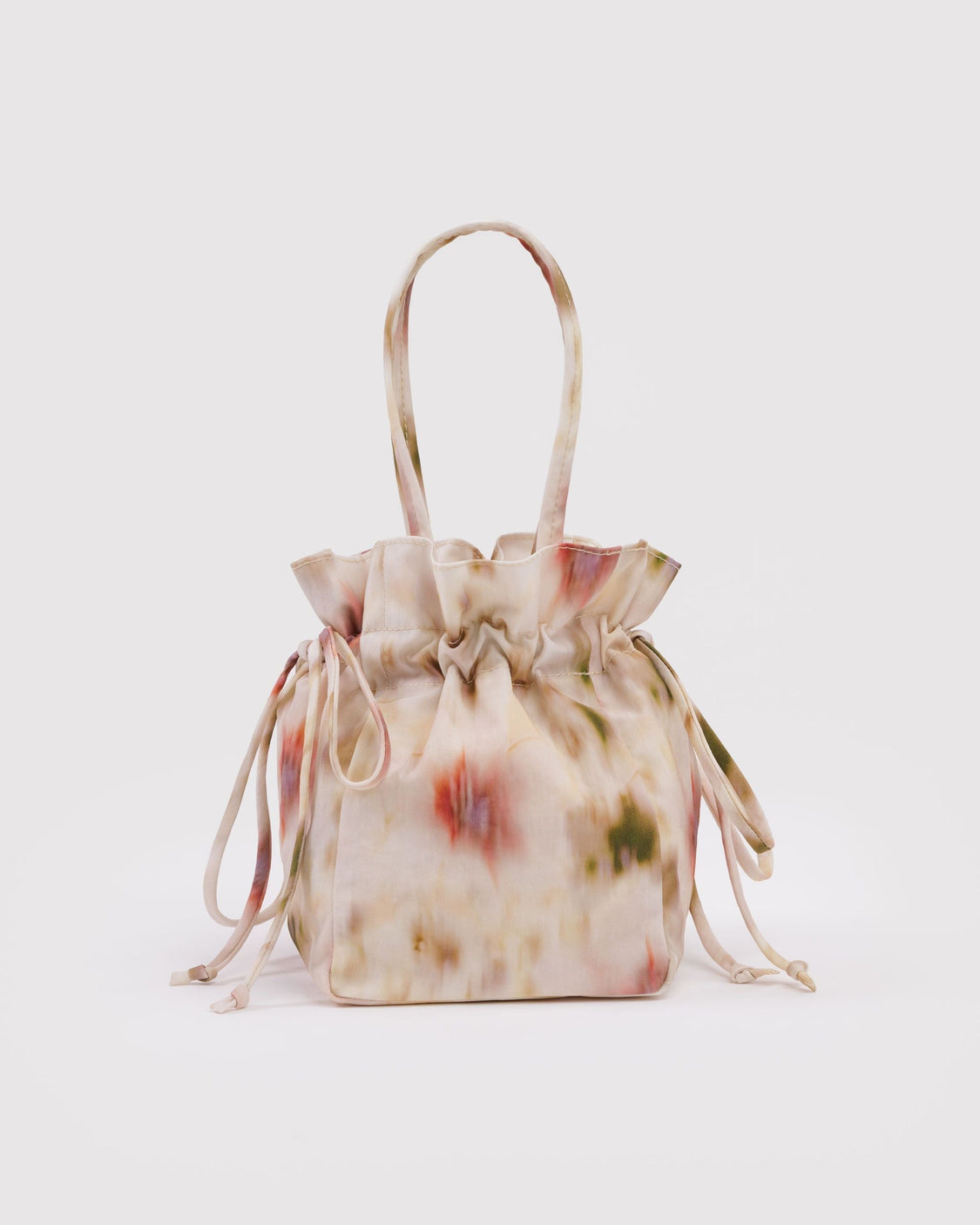 Nylon Drawstring Bag - Abstract Floral - Essential Market Style