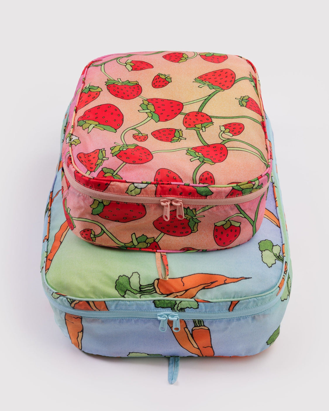 Large Packing Cube Set - Carrots & Berries - Pocket Packing Set