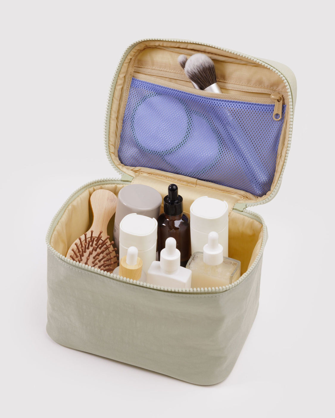 Large Cosmetic Case - Celadon - Classic Zip Pouch