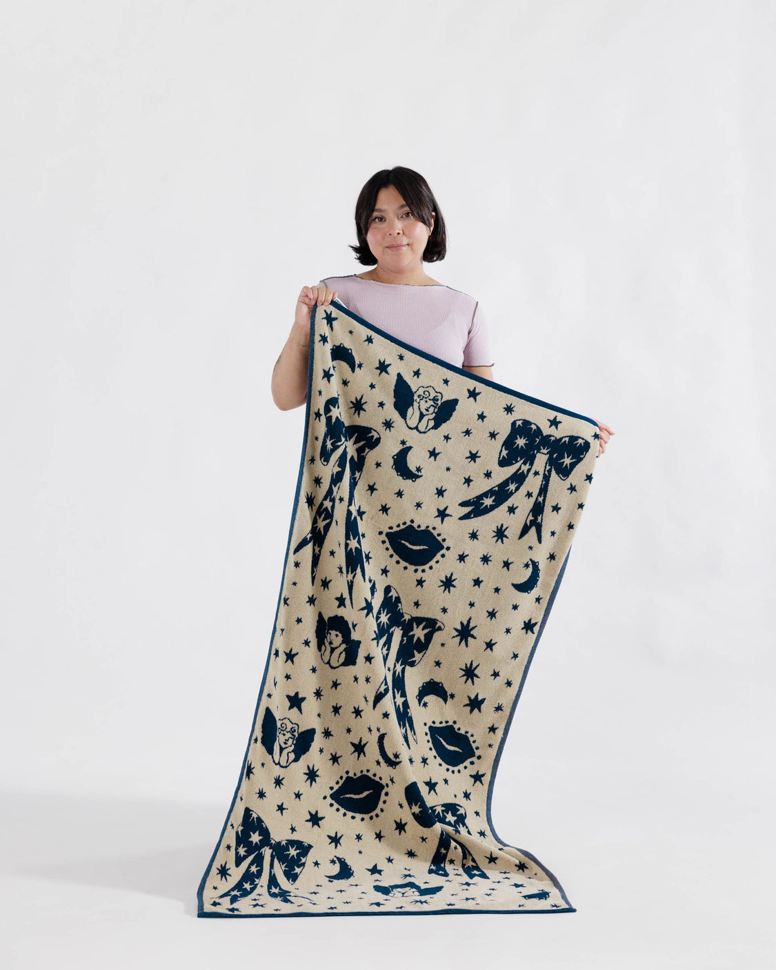 Bath Towel - Cherub Bows - Easy Lounge Comfort